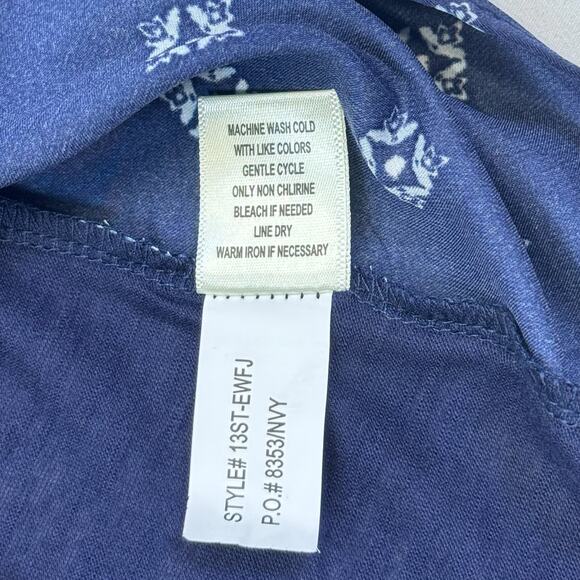 True Self Blue Boho Blouse - Size 2X - Excellent Condition! - Picture 6 of 8